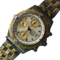 Breitling Chronomat Stainless Steel / Gold Perlmutt Pilot Braclet D13352 FULL SET