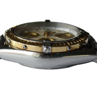 Breitling Chronomat Stainless Steel / Gold Perlmutt Pilot Braclet D13352 FULL SET