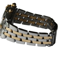 Breitling Crosswind Stainless Steel / Gold 76 Brillanten Pilot Bracelet B13355 B&P