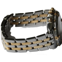 Breitling Crosswind Stainless Steel / Gold 76 Brillanten Pilot Bracelet B13355 B&P