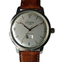 Glashütte Original Sixties Panoramadatum Silver 42mm Stainless Steel FULL SET