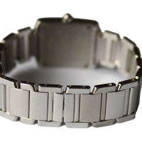 Cartier Tank Francaise 18k / 750 White Gold 25 Diamonds Ref.: 2403 Box