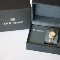 TAG Heuer Aquaracer Lady MOP Diamonds Stainless Steel / Red Gold 27mm Quarz WAP1451.BD0837