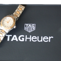 TAG Heuer Aquaracer Lady MOP Diamonds Stainless Steel / Red Gold 27mm Quarz WAP1451.BD0837