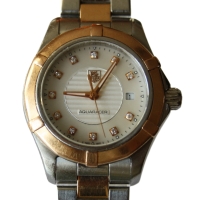 TAG Heuer Aquaracer Lady MOP Diamonds Stainless Steel / Red Gold 27mm Quarz WAP1451.BD0837