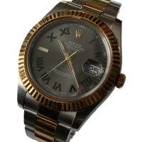 Rolex Datejust II Stainless Steel / 18k Gold 41mm Wimbledon 116333 FULL SET 2015