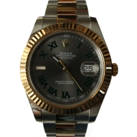 Rolex Datejust II Stainless Steel / 18k Gold 41mm Wimbledon 116333 FULL SET 2015