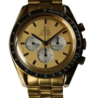 Omega Speedmaster Moonwatch "APOLLO XI 1969" 18k / 750 Gelbgold No.069 B&P