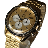 Omega Speedmaster Moonwatch "APOLLO XI 1969" 18k / 750 Gelbgold No.069 B&P