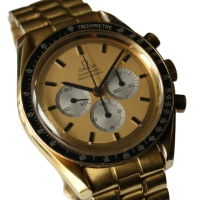 Omega Speedmaster Moonwatch "APOLLO XI 1969" 18k / 750 Gelbgold No.069 B&P