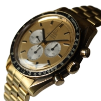 Omega Speedmaster Moonwatch "APOLLO XI 1969" 18k / 750 Gelbgold No.069 B&P