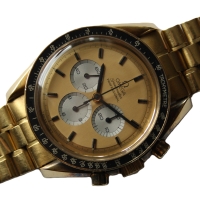 Omega Speedmaster Moonwatch "APOLLO XI 1969" 18k / 750 Gelbgold No.069 B&P