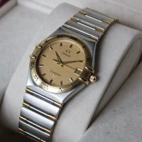 OMEGA Constellation Stahl / 18k Gelbgold 33,5mm Quarz Ref.: 1312.10.00 FULLSET