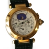 Cartier Pasha 18k / 750 Gelbgold Ewiger Kalender Perpetual Herrenuhr Ref.: 30003 mit Box