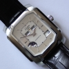 Glashütte Original Senator Karrée Ewiger Kalender Stahl Herrenuhr NOS FULLSET