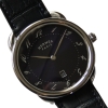 HERMÉS Arceau AR7Q.810 Quarz Edelstahl Leder Herrenuhr FULLSET UNGETRAGEN