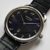 HERMÉS Arceau AR7Q.810 Quarz Edelstahl Leder Herrenuhr FULLSET UNGETRAGEN