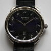 HERMÉS Arceau AR7Q.810 Quarz Edelstahl Leder Herrenuhr FULLSET UNGETRAGEN