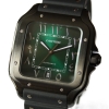 Cartier Santos Large PVD Black Grün + Schwarzes Zifferblatt WSSA0039 FULLSET