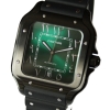 Cartier Santos Large PVD Black Grün + Schwarzes Zifferblatt WSSA0039 FULLSET