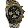 Breitling Chronomat 41 Edelstahl Schwarz Pilotarmband AB014012/BA52 Box