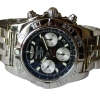 Breitling Chronomat 41 Edelstahl Schwarz Pilotarmband AB014012/BA52 Box