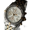 Breitling Crosswind Stainless Steel / Gold 76 Brillanten Pilot Bracelet B13355 B&P
