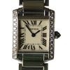 Cartier Tank Francaise 18k / 750 White Gold 25 Diamonds Ref.: 2403 Box