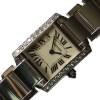Cartier Tank Francaise 18k / 750 White Gold 25 Diamonds Ref.: 2403 Box