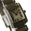 Cartier Tank Francaise 18k / 750 White Gold 25 Diamonds Ref.: 2403 Box
